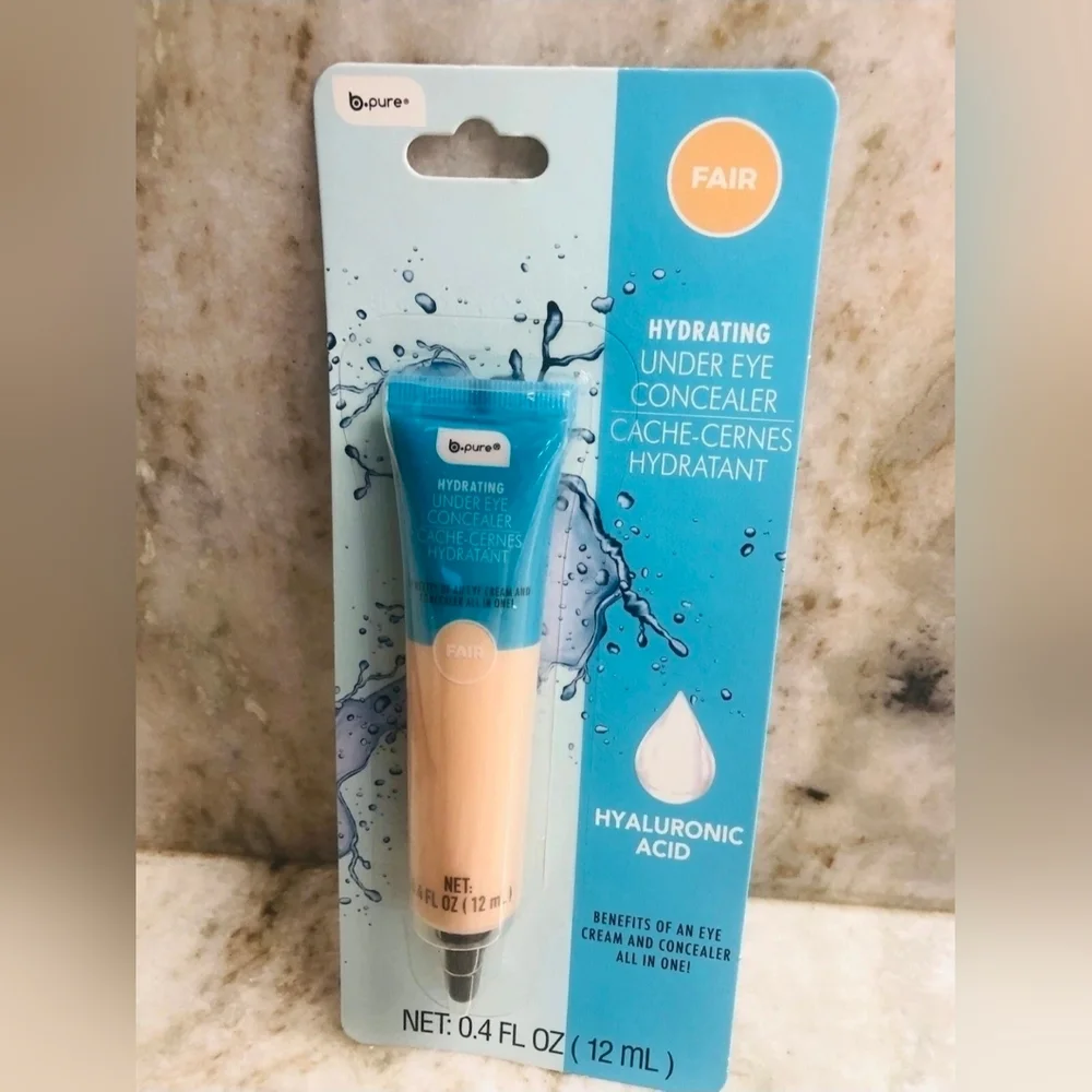 B Pure Hydrating Under Eye Concealer In Fair 0.4fl Oz BNIB  Hyaluronic Acid